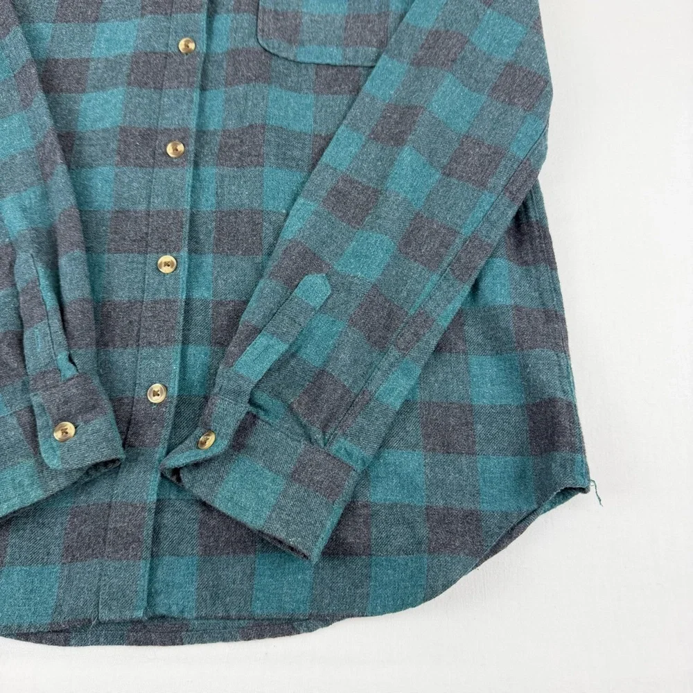 Aeropostale Boyfriend Fit Plaid Flannel Button-up Long‎ Sleeve Shirt, Women's S